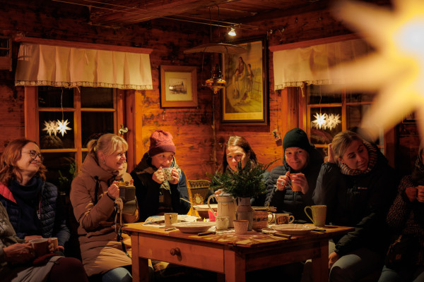 winterlicher Dorfspaziergang