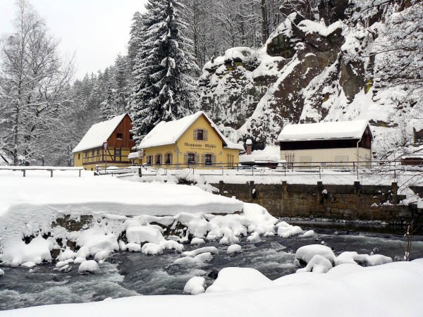 Die Neumannmühle im Winter